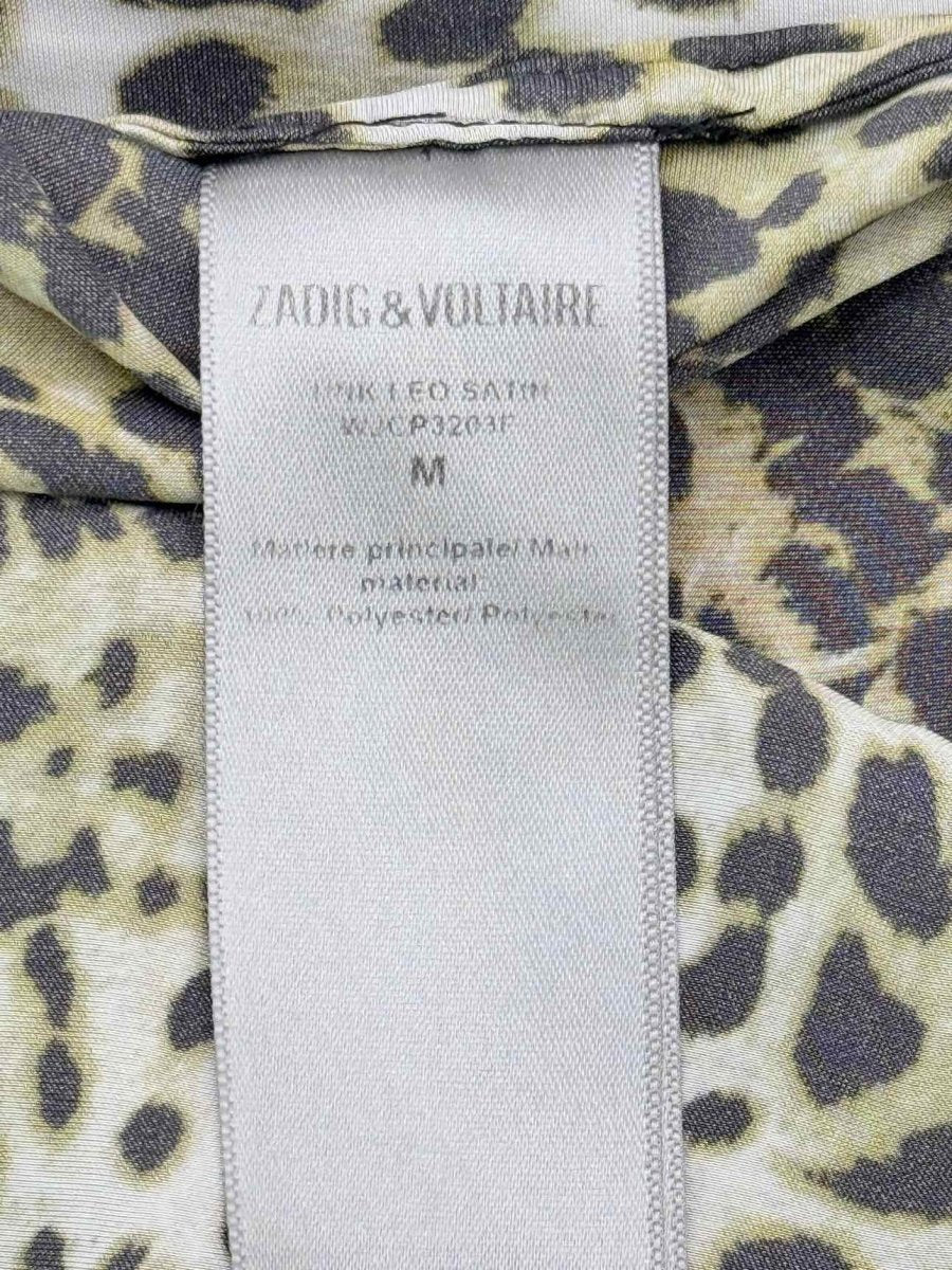 Pre-loved ZADIG & VOLTAIRE Brown & Black Size Medium Blouse at Reems Closet