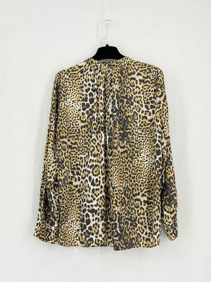 Pre-loved ZADIG & VOLTAIRE Brown & Black Size Medium Blouse at Reems Closet