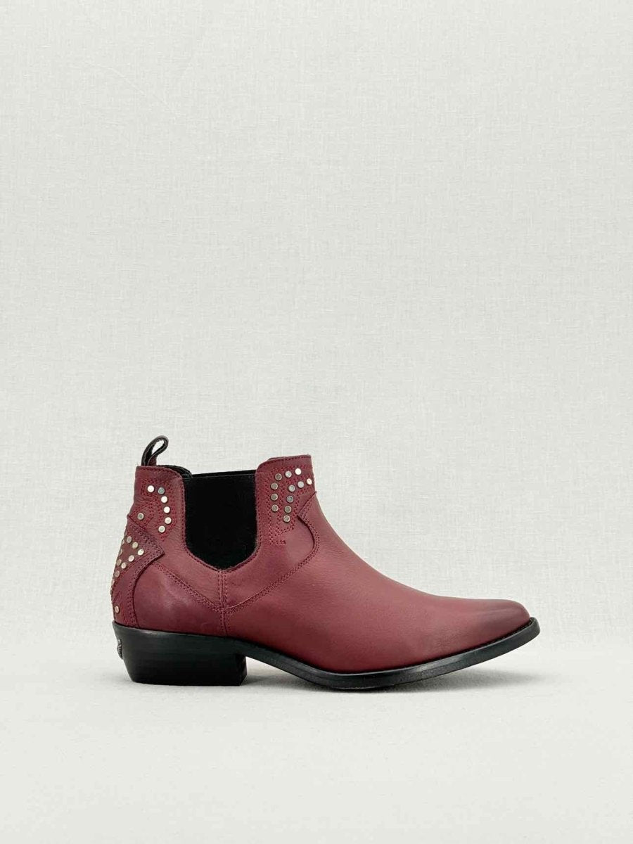 Pre - loved ZADIG & VOLTAIRE Burgundy Size EU 40 Ankle Boots at Reems Closet