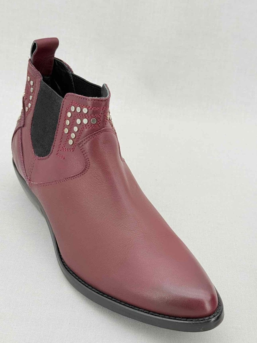 Pre - loved ZADIG & VOLTAIRE Burgundy Size EU 40 Ankle Boots at Reems Closet
