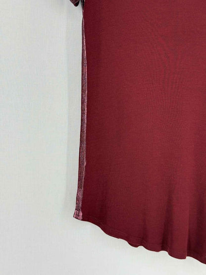 Pre - loved ZADIG & VOLTAIRE Burgundy Size Large T-shirt at Reems Closet