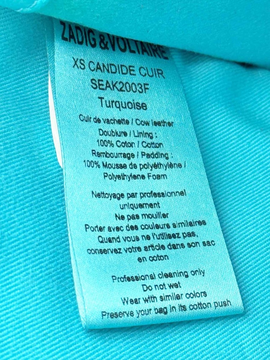 Pre - loved ZADIG & VOLTAIRE Candide Blue Top Handle at Reems Closet