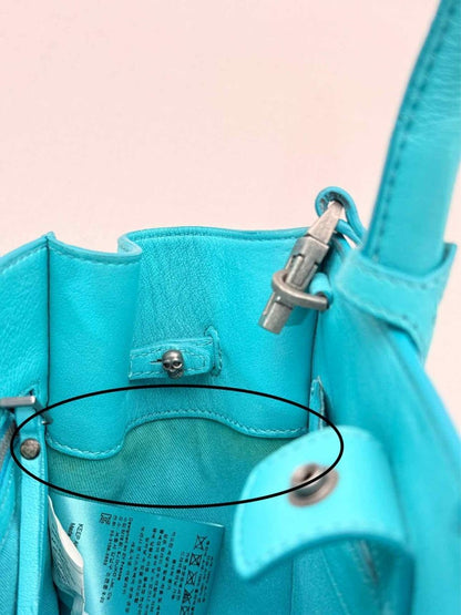 Pre - loved ZADIG & VOLTAIRE Candide Blue Top Handle at Reems Closet