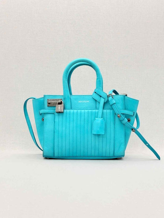 Pre - loved ZADIG & VOLTAIRE Candide Blue Top Handle at Reems Closet