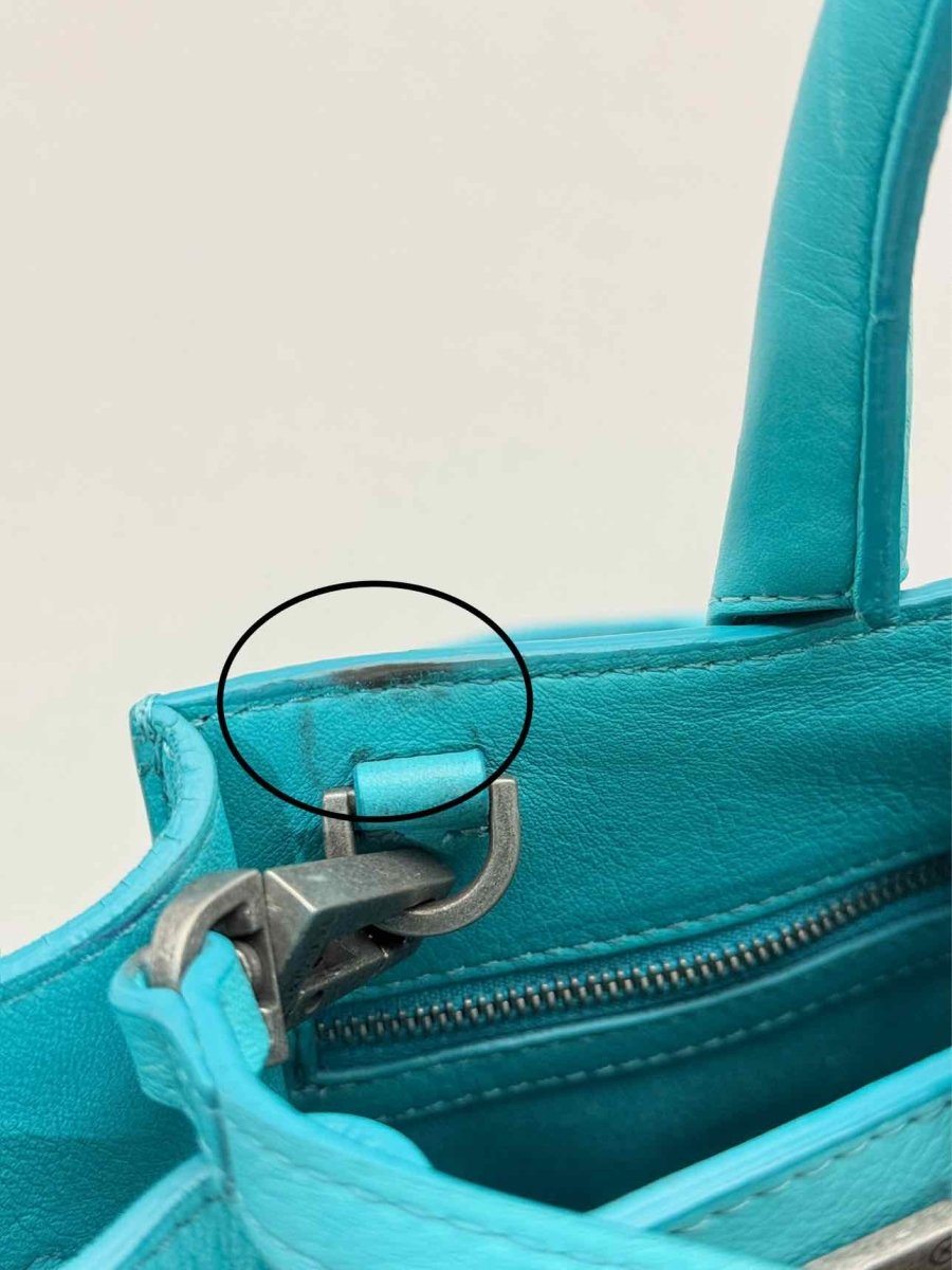 Pre - loved ZADIG & VOLTAIRE Candide Blue Top Handle at Reems Closet