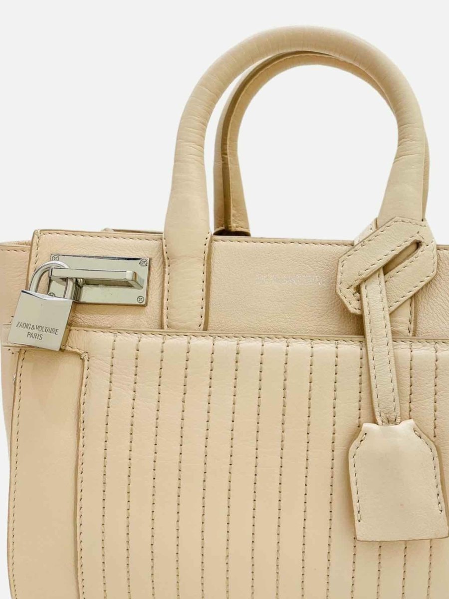 Pre - loved ZADIG & VOLTAIRE Candide Light Peach Tote Bag at Reems Closet