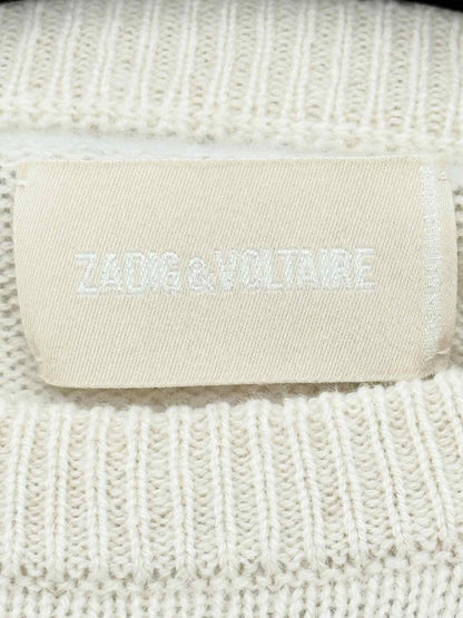 Pre - loved ZADIG & VOLTAIRE Cream Heart Print Size Large Jumper at Reems Closet
