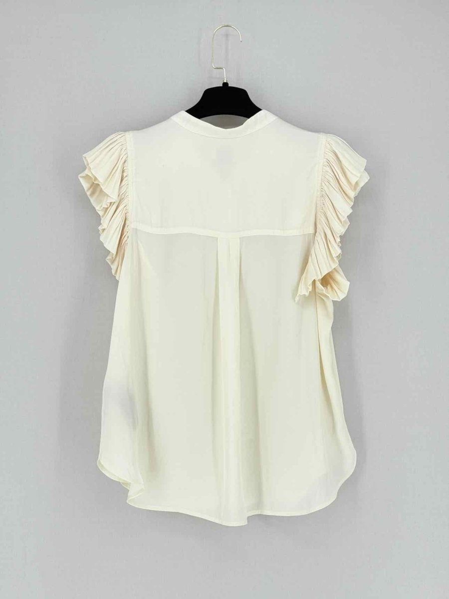 Pre - loved ZADIG & VOLTAIRE Cream Size Large Blouse at Reems Closet