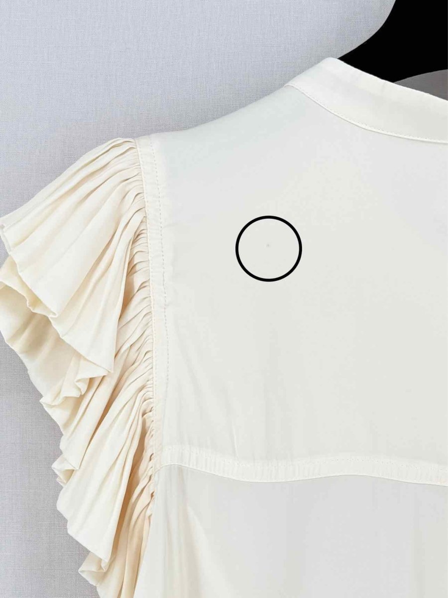 Pre - loved ZADIG & VOLTAIRE Cream Size Large Blouse at Reems Closet