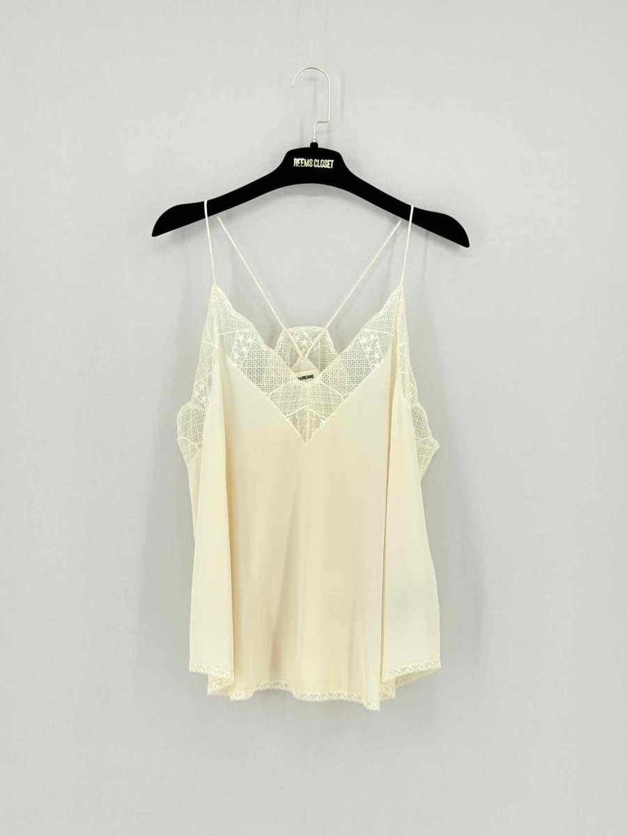 Pre - loved ZADIG & VOLTAIRE Cream Size Large Camisole at Reems Closet