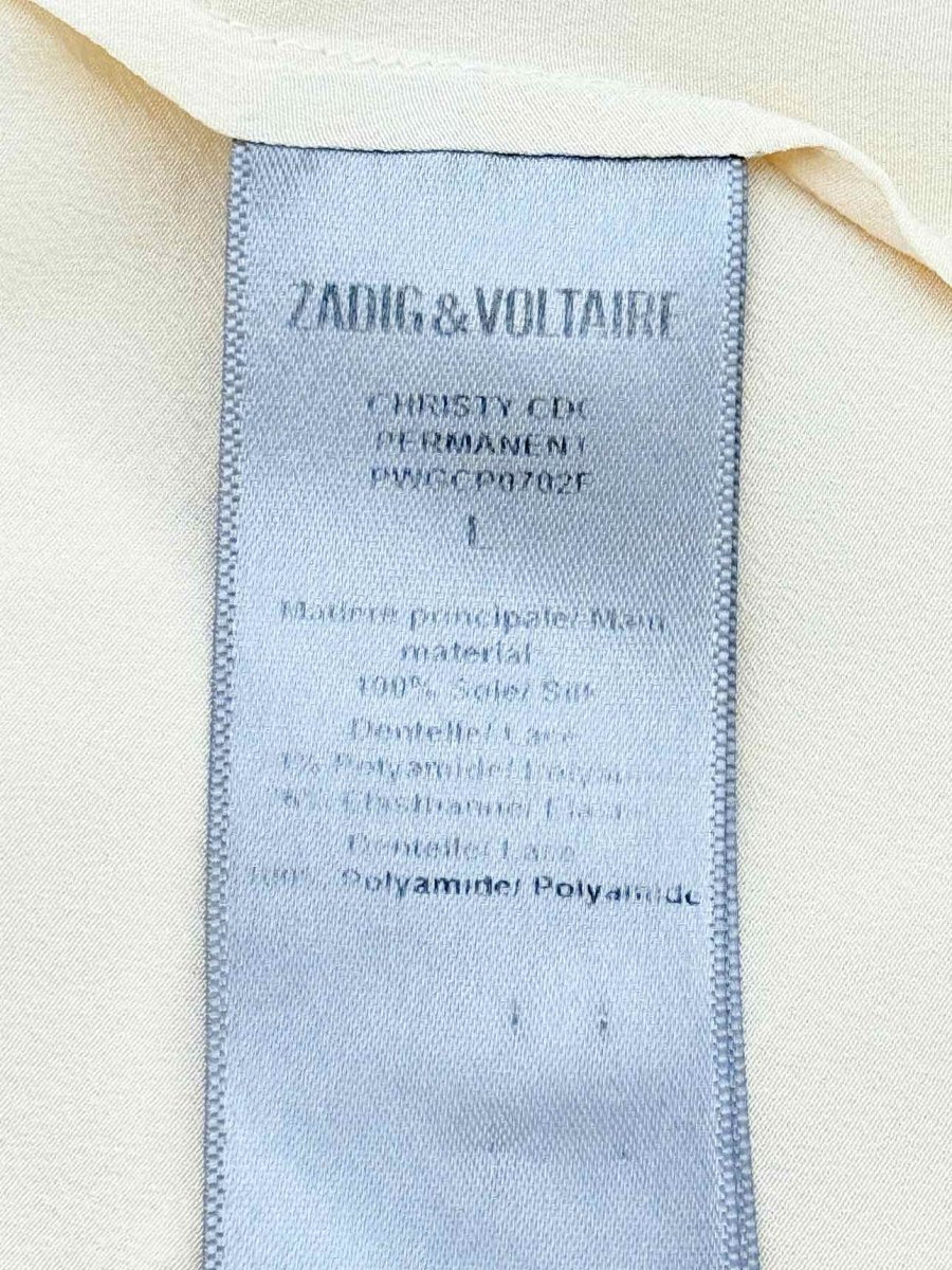 Pre - loved ZADIG & VOLTAIRE Cream Size Large Camisole at Reems Closet