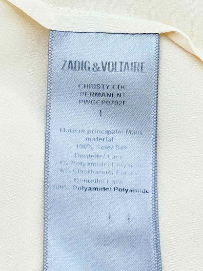 Pre - loved ZADIG & VOLTAIRE Cream Size Large Camisole at Reems Closet