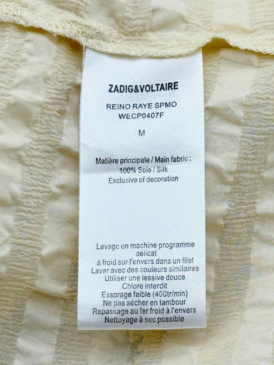 Pre - loved ZADIG & VOLTAIRE Cream Size Medium Midi Dress at Reems Closet