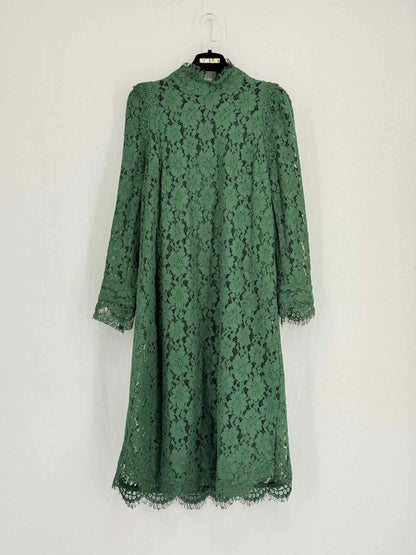 Pre - loved ZADIG & VOLTAIRE Green Lace Size US 10 Short Dress at Reems Closet