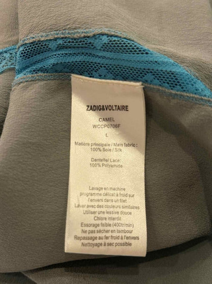 Pre - loved ZADIG & VOLTAIRE Grey Size Large Camisole at Reems Closet