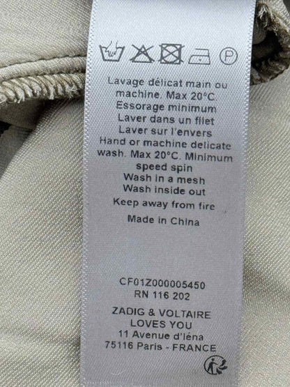 Pre - loved ZADIG & VOLTAIRE Khaki Size Small Camisole at Reems Closet