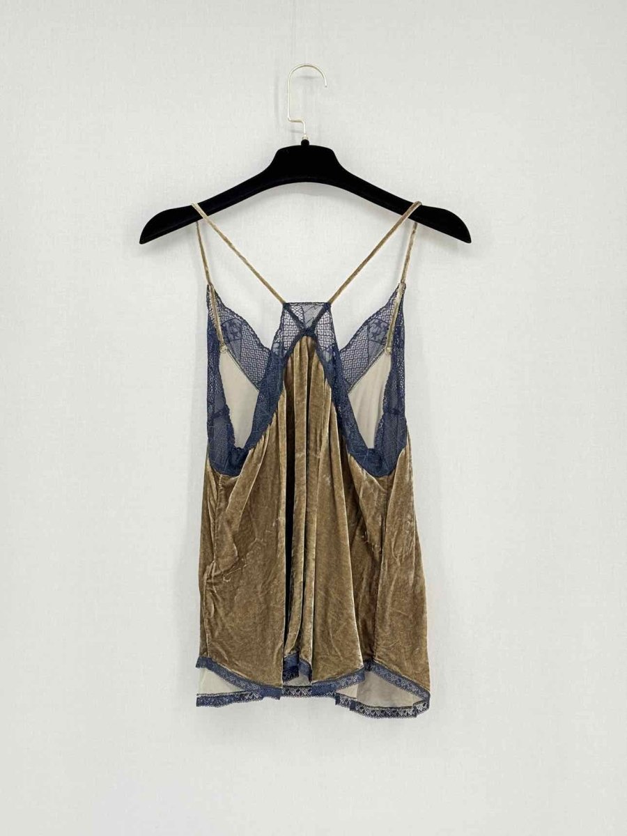 Pre - loved ZADIG & VOLTAIRE Khaki Size Small Camisole at Reems Closet