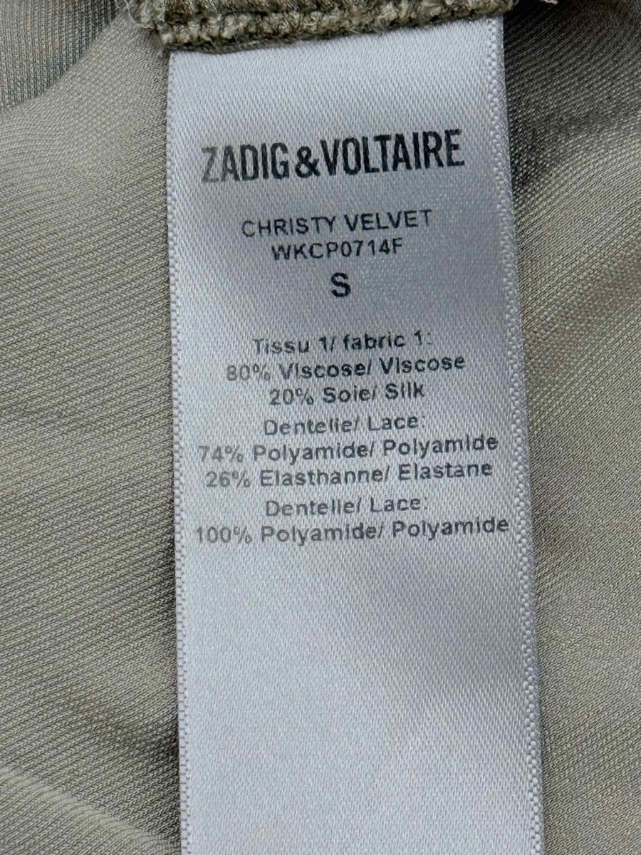 Pre - loved ZADIG & VOLTAIRE Khaki Size Small Camisole at Reems Closet