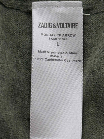 Pre - loved ZADIG & VOLTAIRE Monday Arrow Khaki Size Large Jumper at Reems Closet