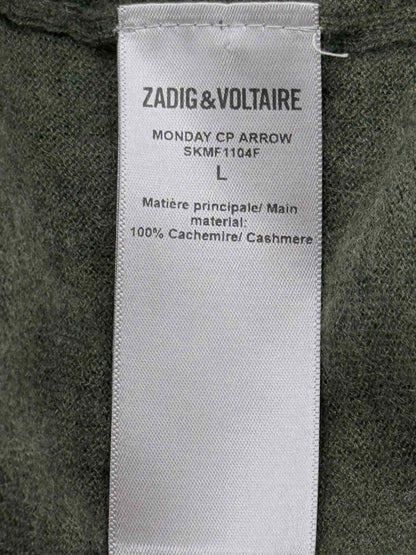 Pre - loved ZADIG & VOLTAIRE Monday Arrow Khaki Size Large Jumper at Reems Closet