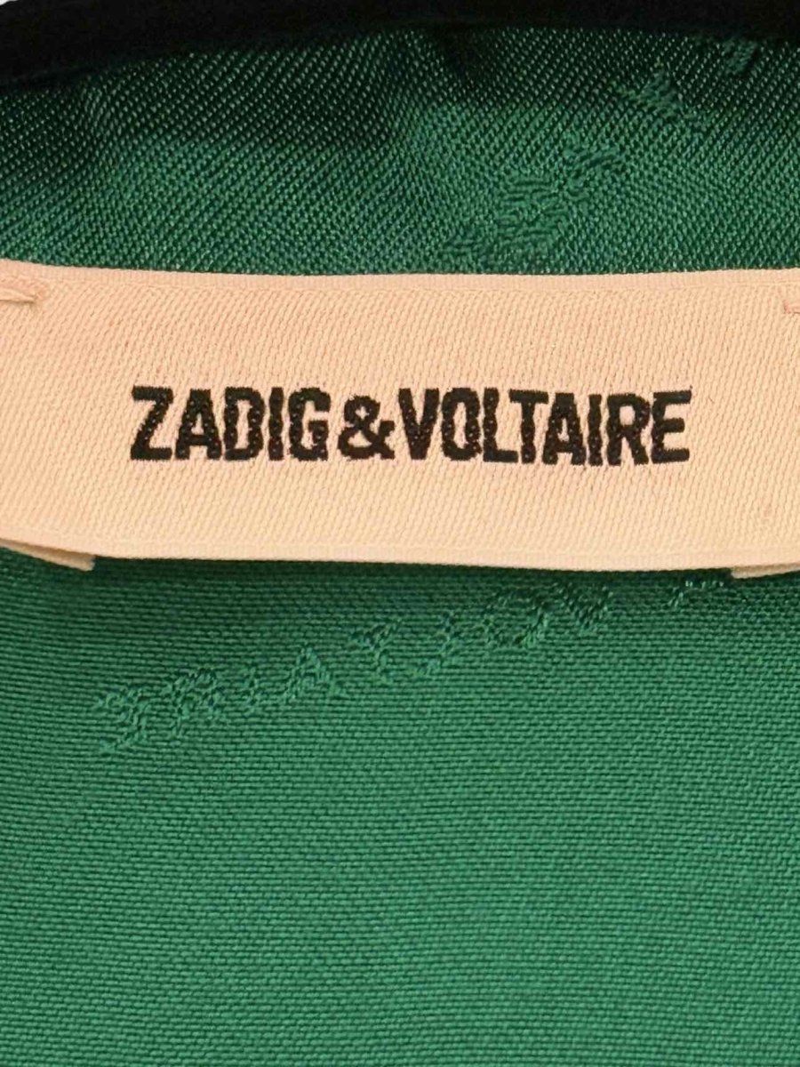 Pre - loved ZADIG & VOLTAIRE Pajama Green Size Medium Shirt at Reems Closet