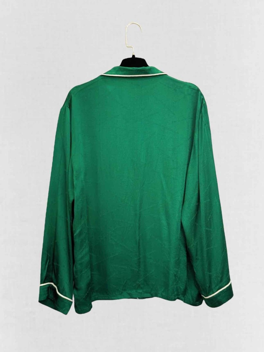 Pre - loved ZADIG & VOLTAIRE Pajama Green Size Medium Shirt at Reems Closet