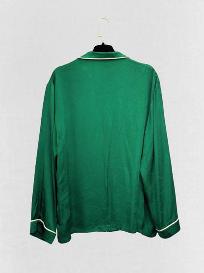 Pre - loved ZADIG & VOLTAIRE Pajama Green Size Medium Shirt at Reems Closet