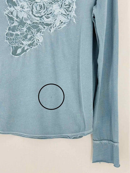 Pre - loved ZADIG & VOLTAIRE Pale Blue Size Small Top at Reems Closet