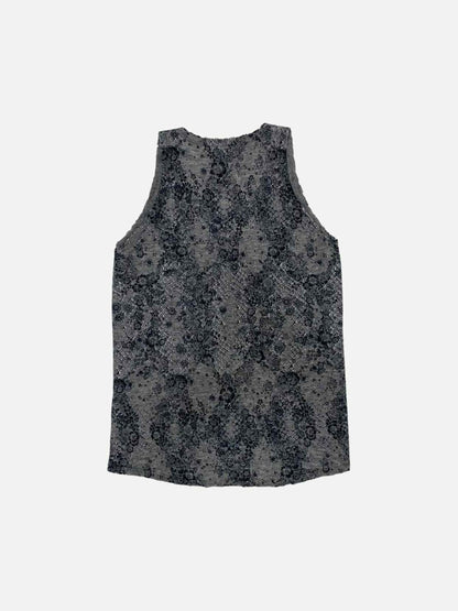 Pre - loved ZADIG & VOLTAIRE Sleeveless Grey Printed Size Large Top at Reems Closet