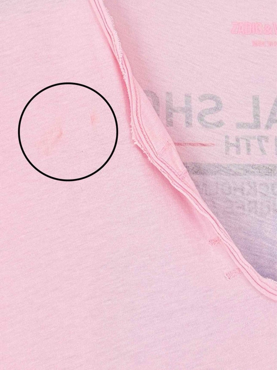Pre - loved ZADIG & VOLTAIRE Tunisien MC Pink Size Large T-shirt at Reems Closet