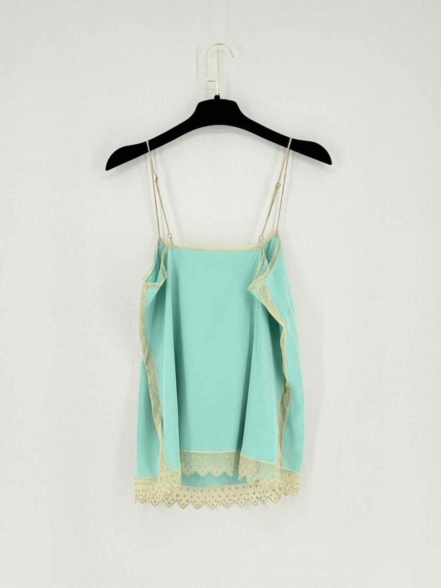 Pre - loved ZADIG & VOLTAIRE Turquoise Size Small Camisole at Reems Closet