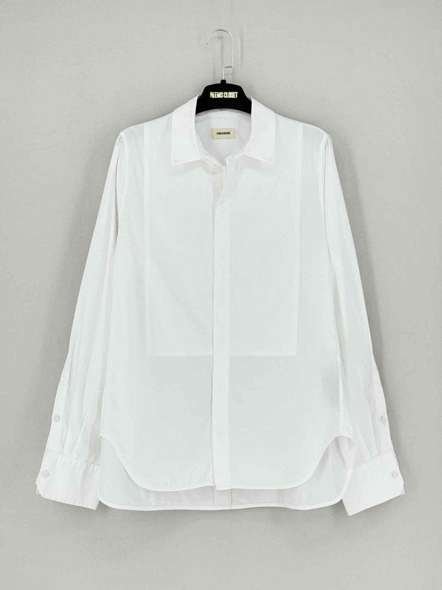 Pre - loved ZADIG & VOLTAIRE White Size Large Shirt at Reems Closet