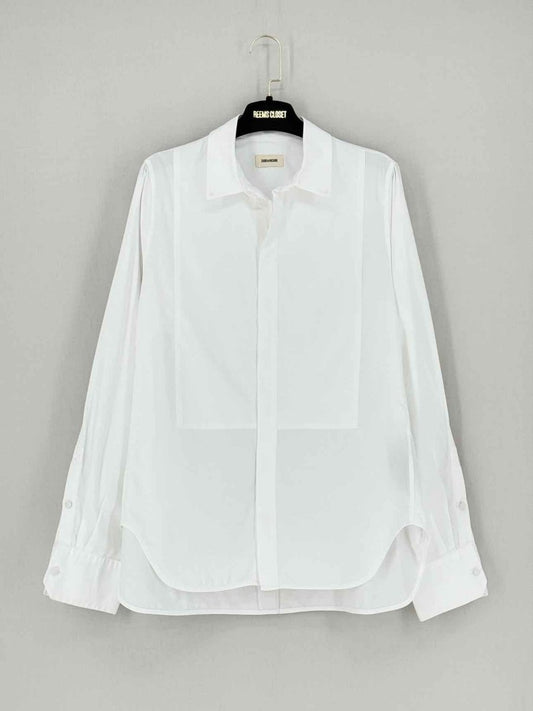 Pre - loved ZADIG & VOLTAIRE White Size Large Shirt at Reems Closet