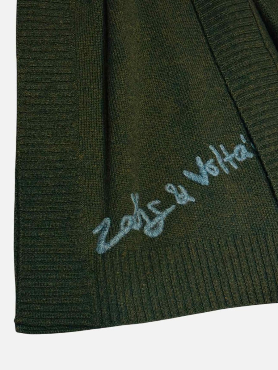 Pre - loved ZADIG&VOLTAIRE Inna Khaki Cape at Reems Closet