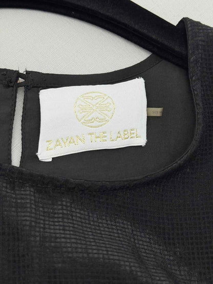 Pre - loved ZAYAN THE LABEL Black Size Medium Knee Length Dress at Reems Closet