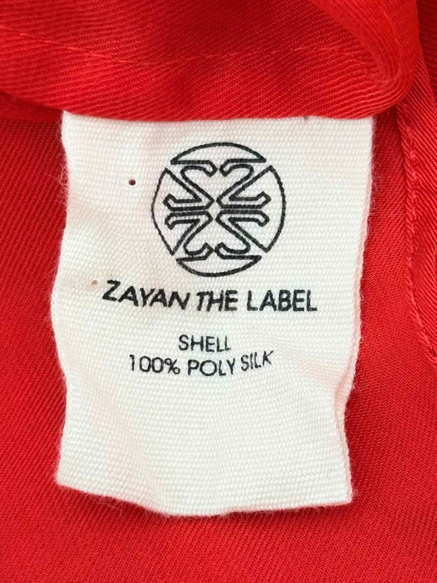 Pre - loved ZAYAN THE LABEL Red & Pink Size US 6 Midi Dress at Reems Closet