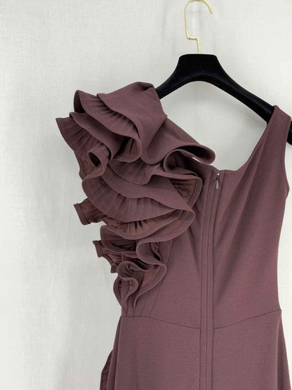Pre - loved ZEENA ZAKI Old Rose Size Medium Long Dress at Reems Closet