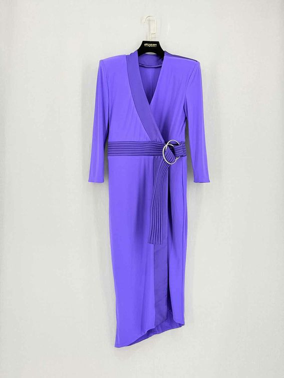Pre-loved ZHIVAGO Essex Purple Size US 6 Knee Length Dress at Reems Closet