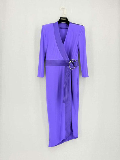 Pre-loved ZHIVAGO Essex Purple Size US 6 Knee Length Dress at Reems Closet