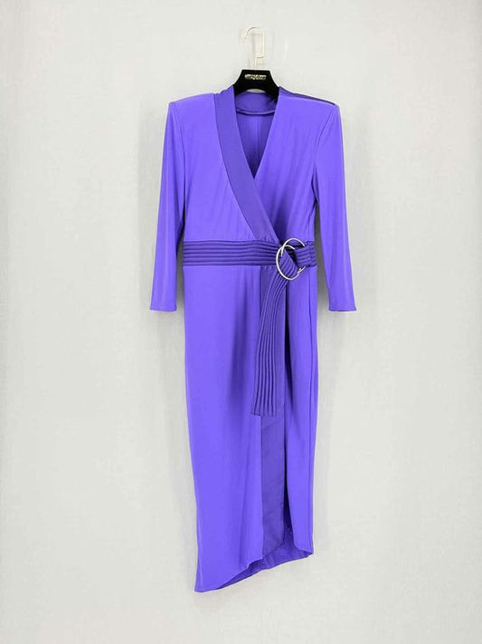 Pre-loved ZHIVAGO Essex Purple Size US 6 Knee Length Dress at Reems Closet
