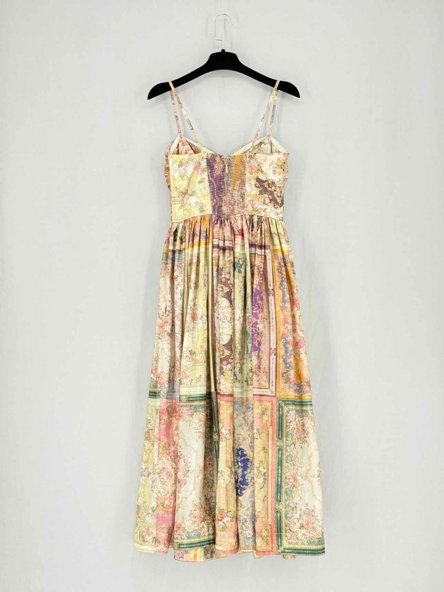 Pre - loved ZIMMERMANN August Floral Size Small Midi Dress at Reems Closet