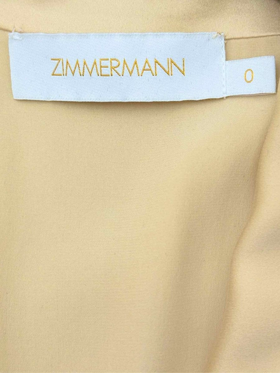 Pre - loved ZIMMERMANN Beige Size US 4 Knee Length Dress at Reems Closet