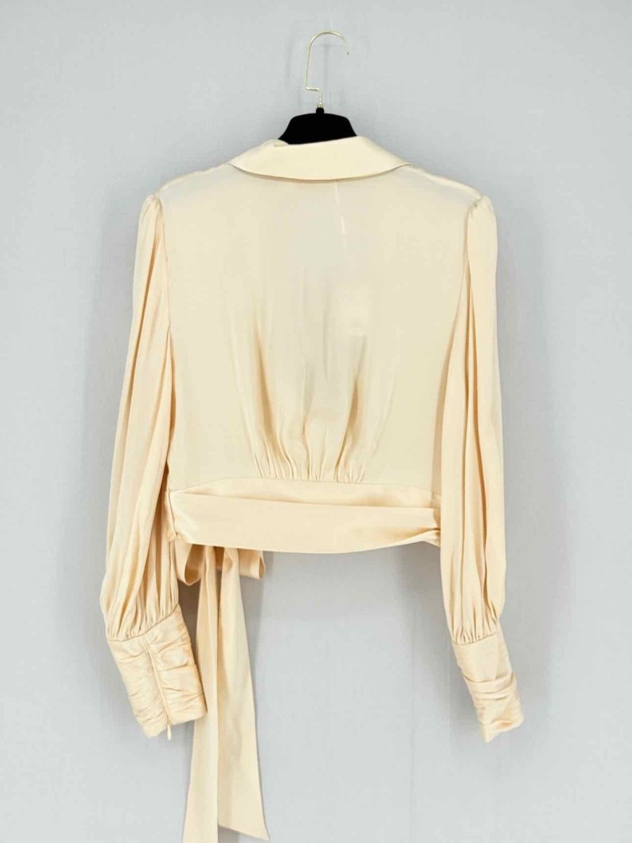 Pre - loved ZIMMERMANN Beige Size US 6 Blouse at Reems Closet