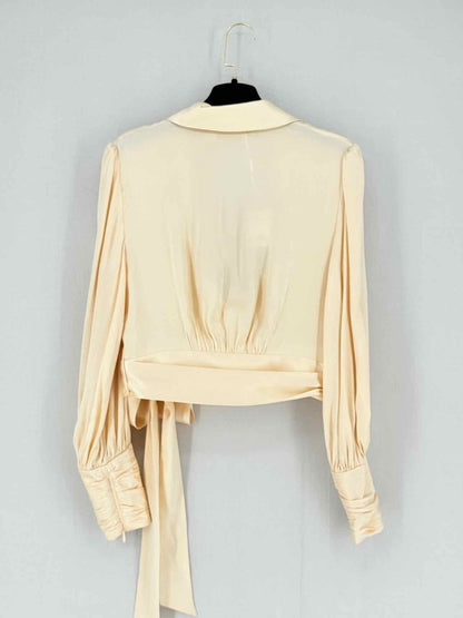 Pre - loved ZIMMERMANN Beige Size US 6 Blouse at Reems Closet