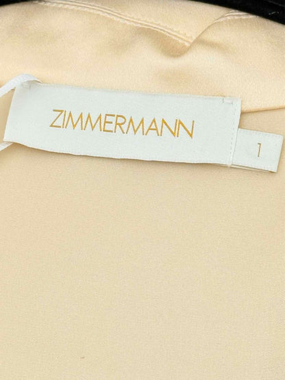 Pre - loved ZIMMERMANN Beige Size US 6 Blouse at Reems Closet