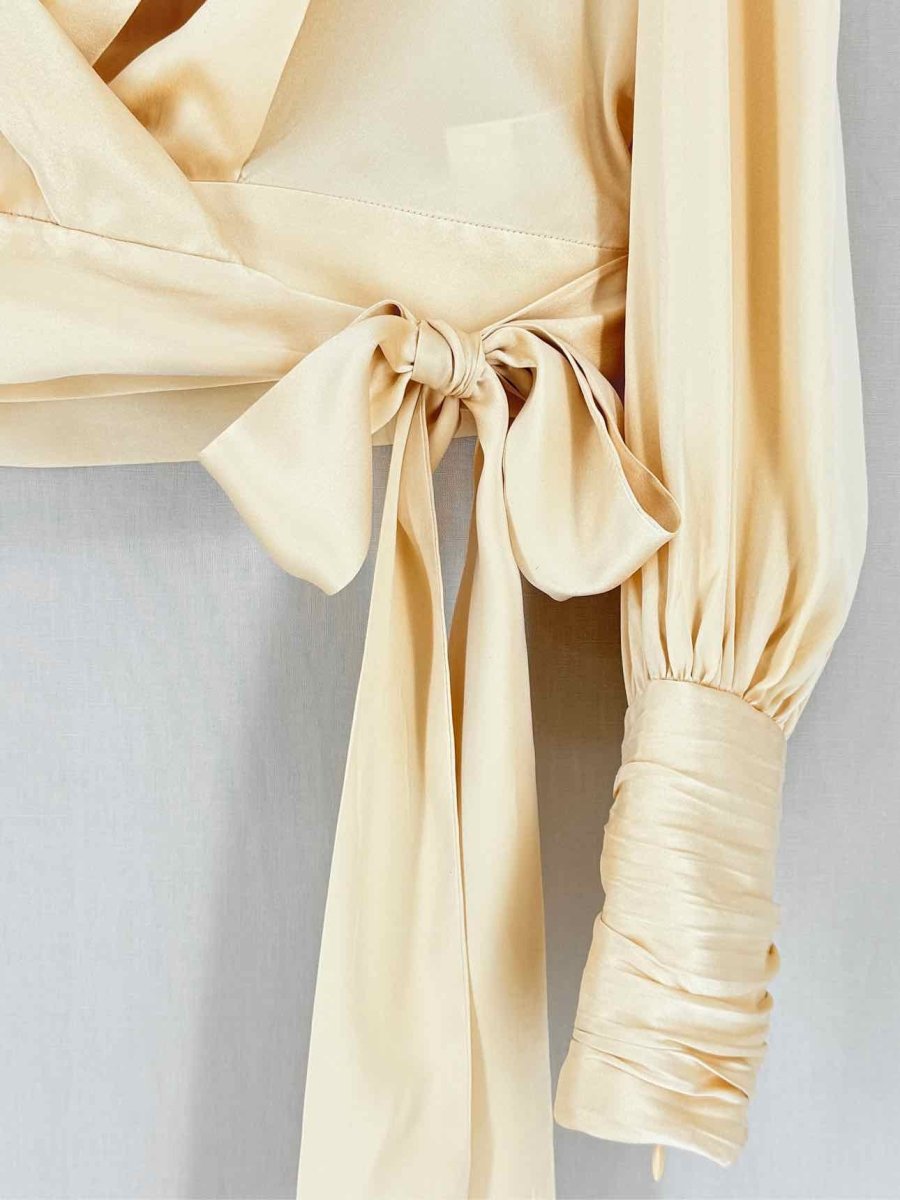 Pre - loved ZIMMERMANN Beige Size US 6 Blouse at Reems Closet
