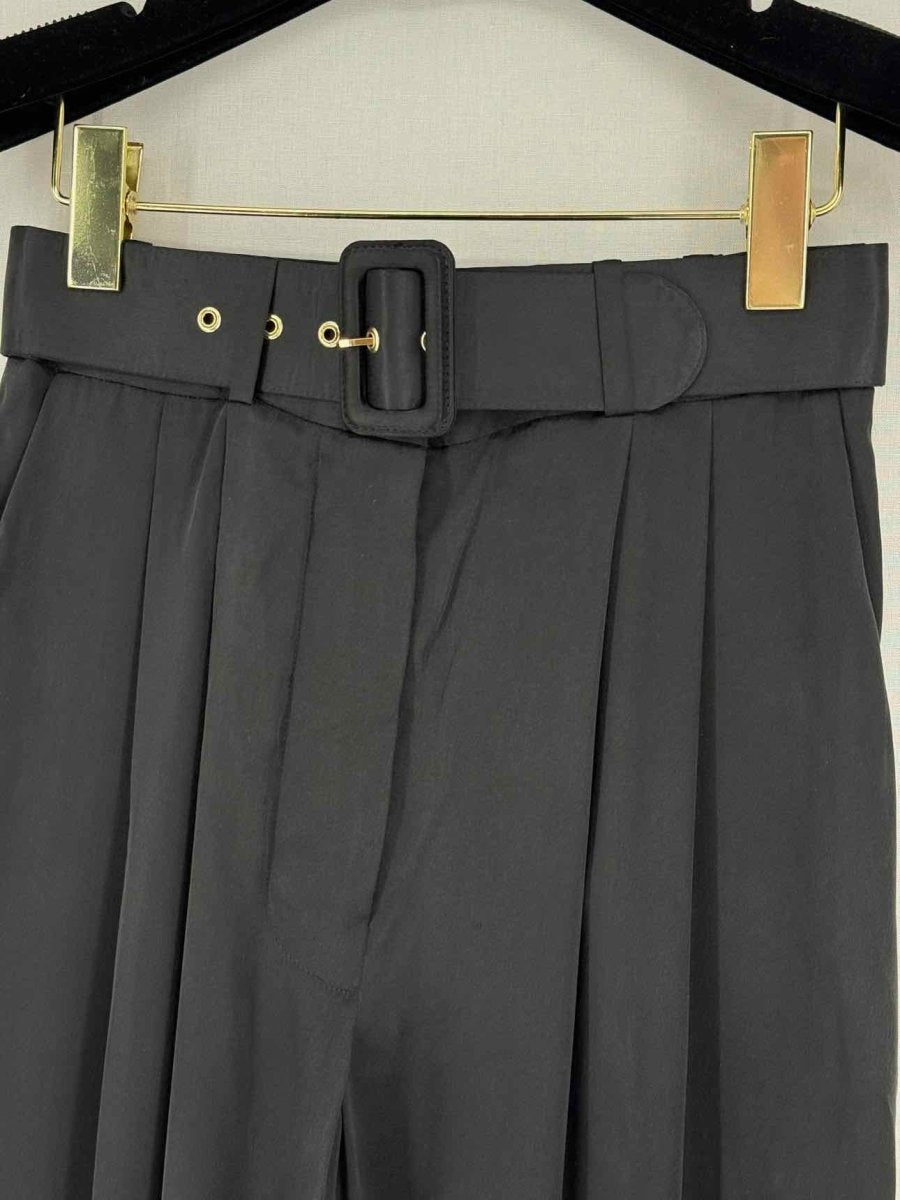 Pre - loved ZIMMERMANN Black Pleated Size US 0 Pants at Reems Closet