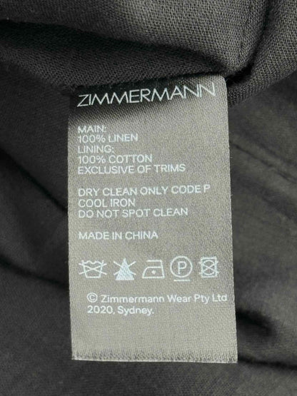 Pre - loved ZIMMERMANN Black Size US 10 Midi Dress at Reems Closet