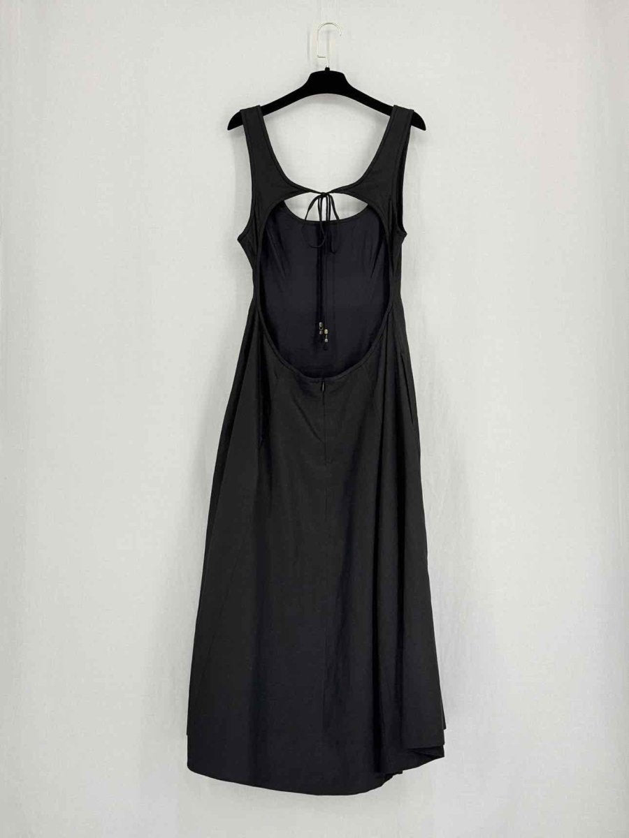 Pre - loved ZIMMERMANN Black Size US 10 Midi Dress at Reems Closet