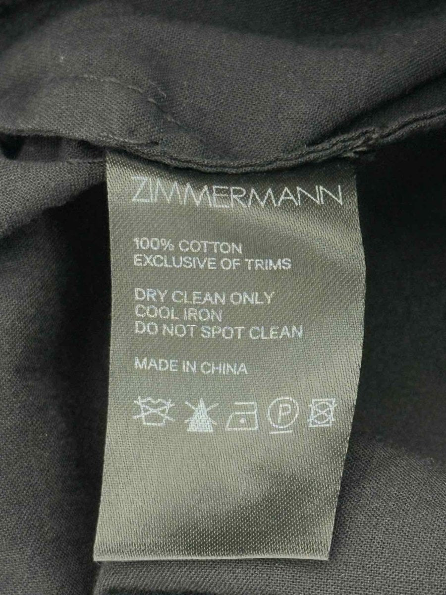 Pre - loved ZIMMERMANN Black Wave Size Small Outfit Set at Reems Closet